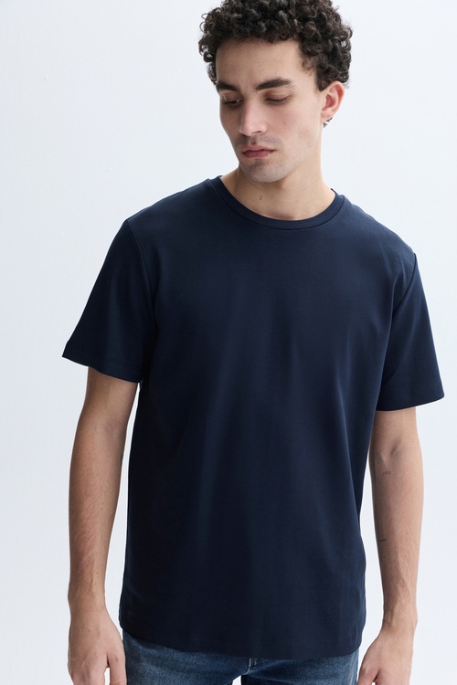  COMFORT FIT BİSİKLET YAKA T-SHIRT