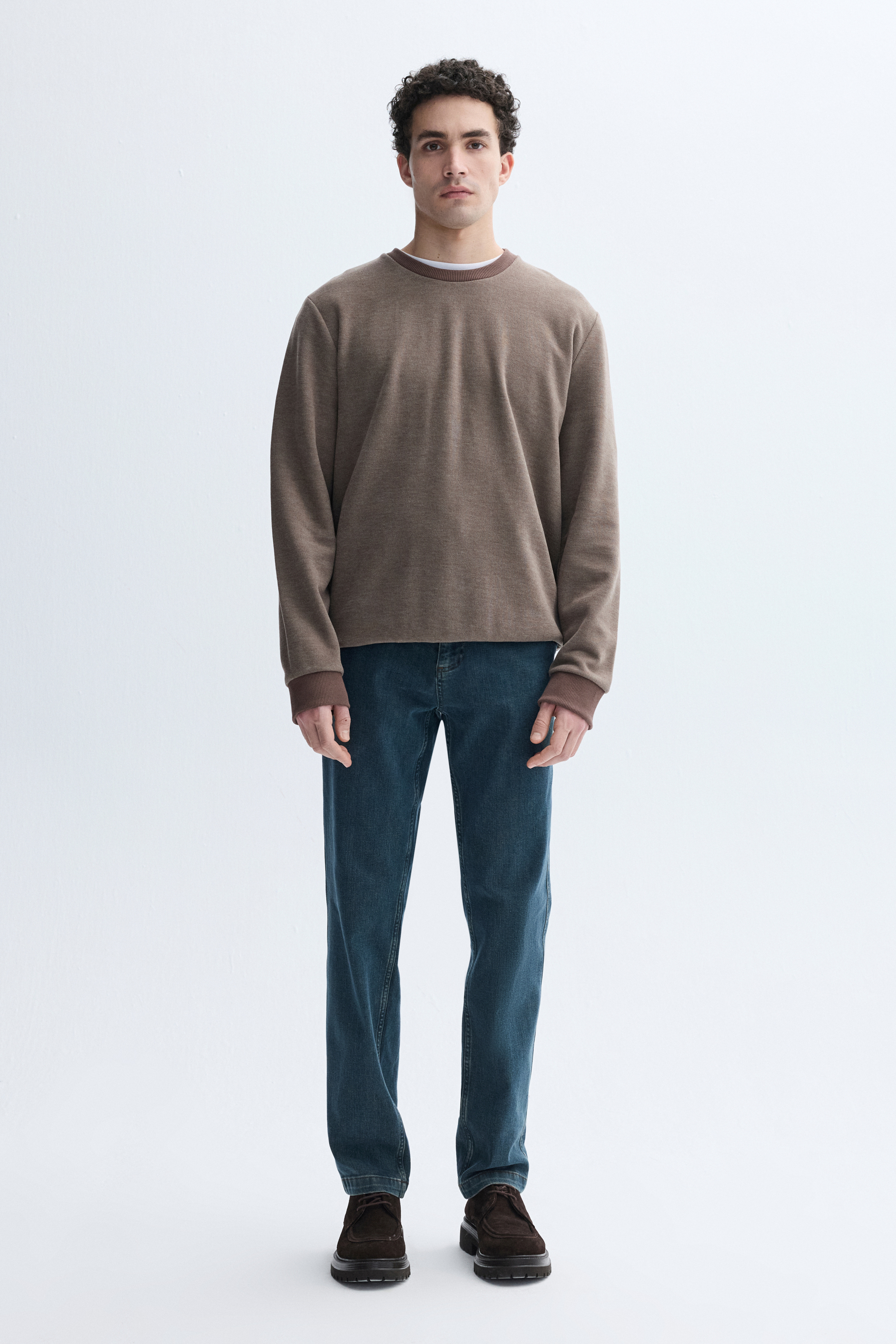 BİSİKLET YAKA SWEATSHIRT