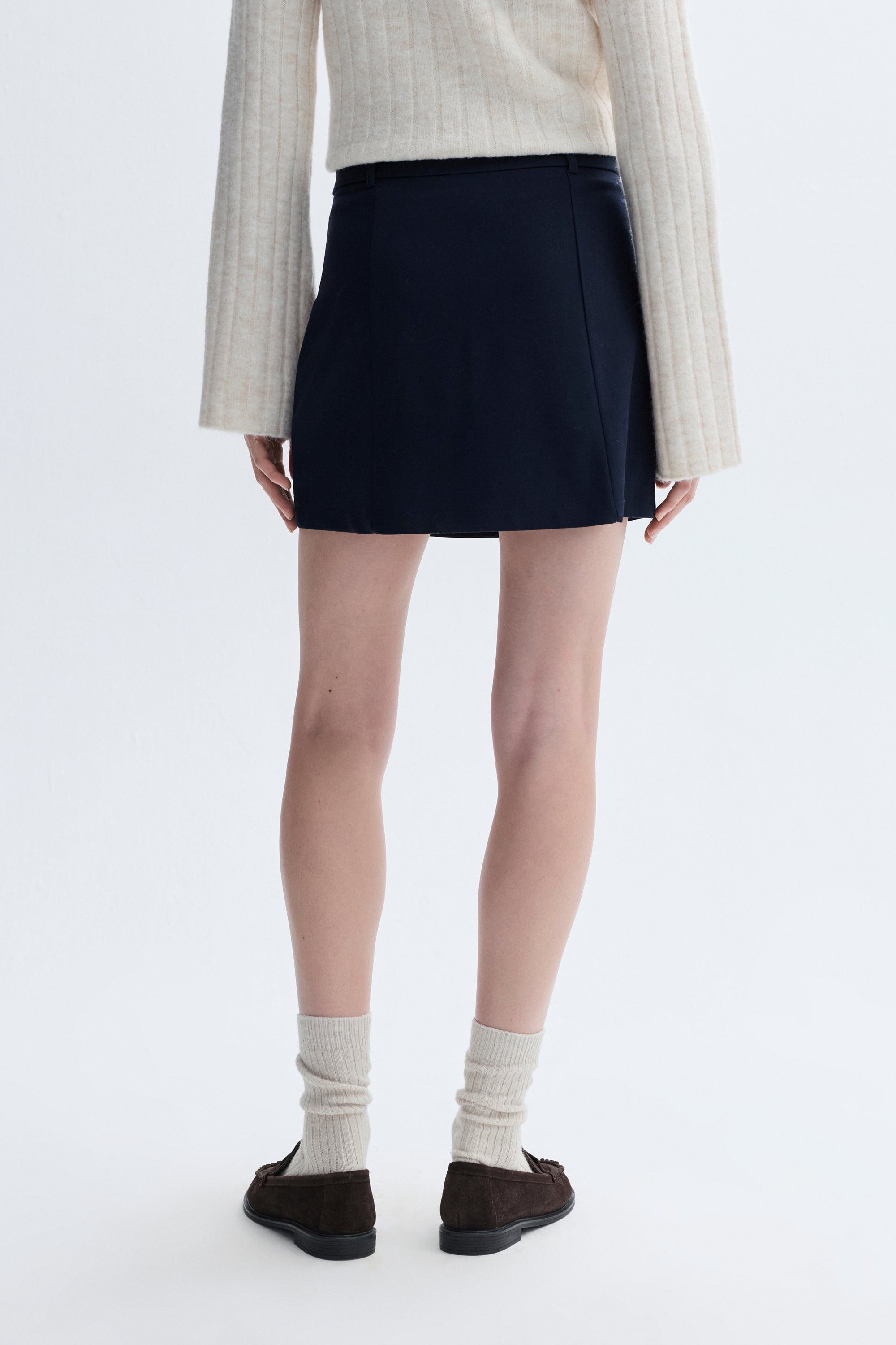 DİKİŞ DETAYLI MİNİ ETEK