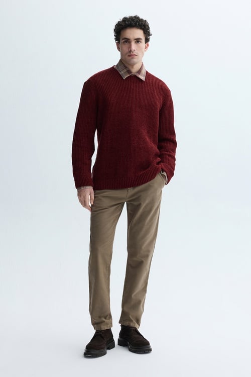 BİSİKLET YAKA ÖRGÜ KAZAK