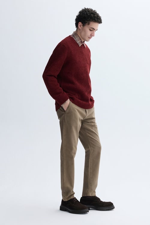 BİSİKLET YAKA ÖRGÜ KAZAK