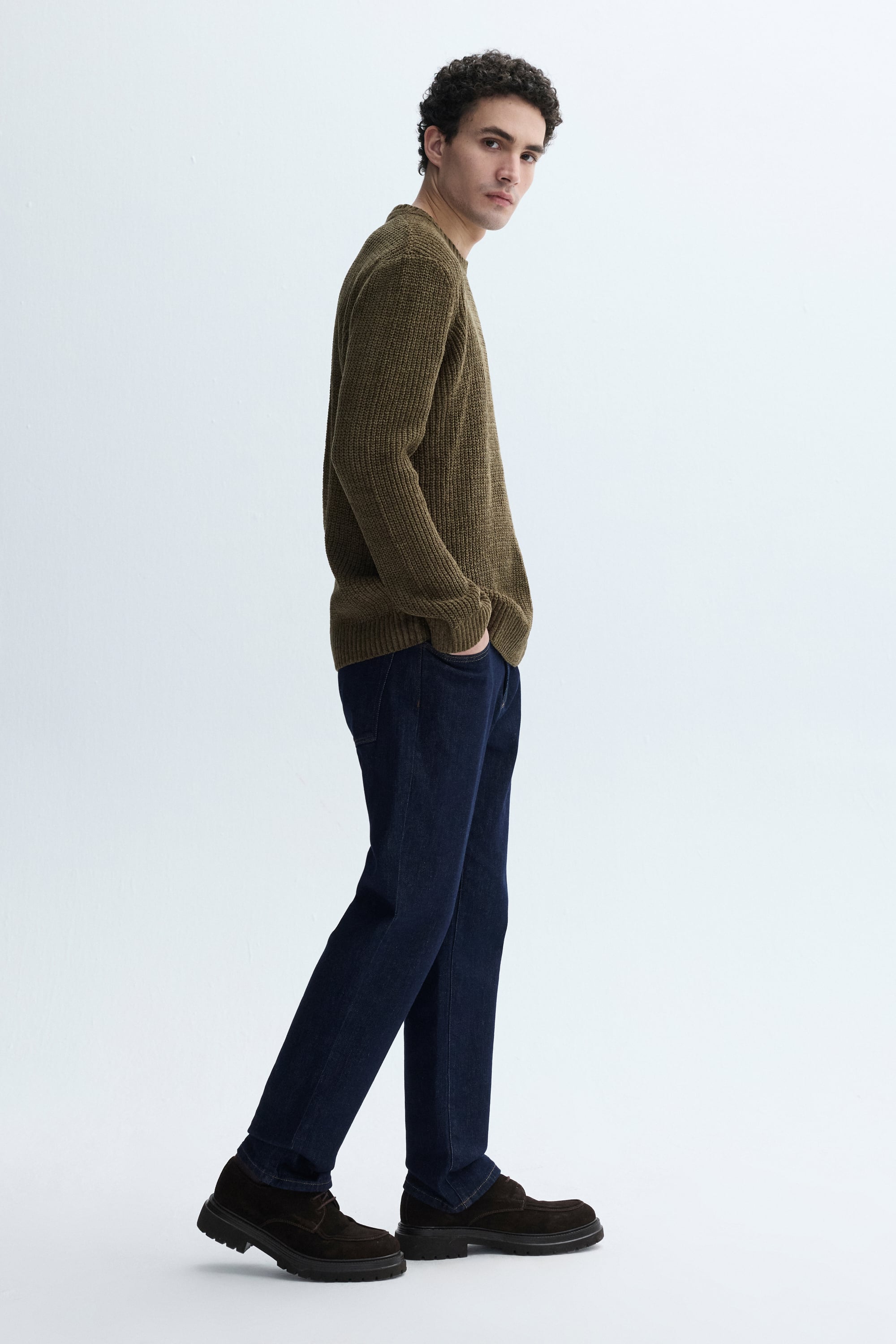 BİSİKLET YAKA ÖRGÜ KAZAK