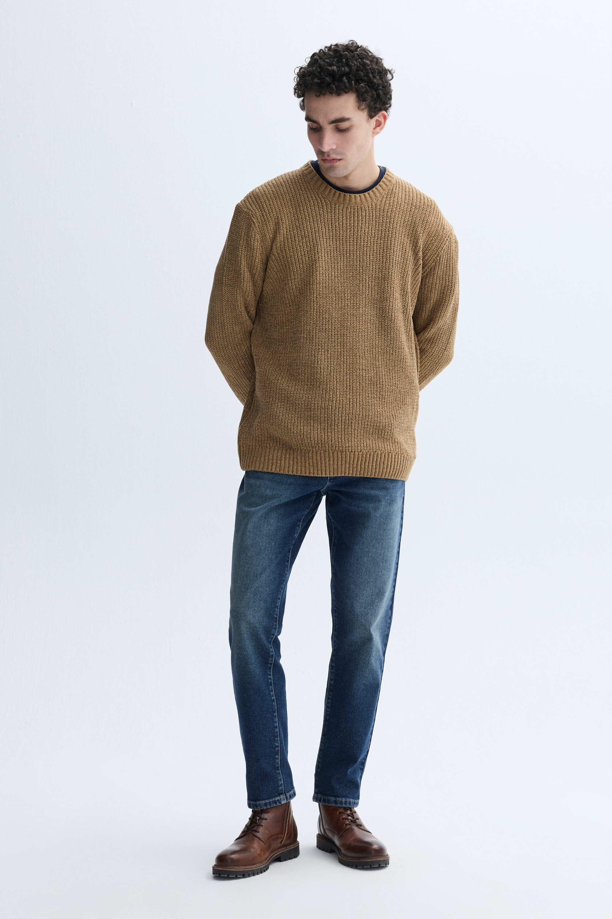 BİSİKLET YAKA ÖRGÜ KAZAK