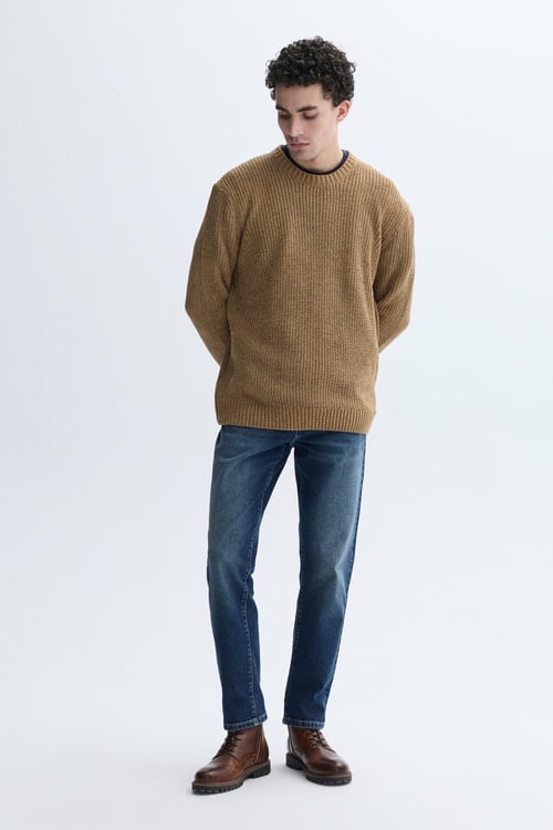 BİSİKLET YAKA ÖRGÜ KAZAK