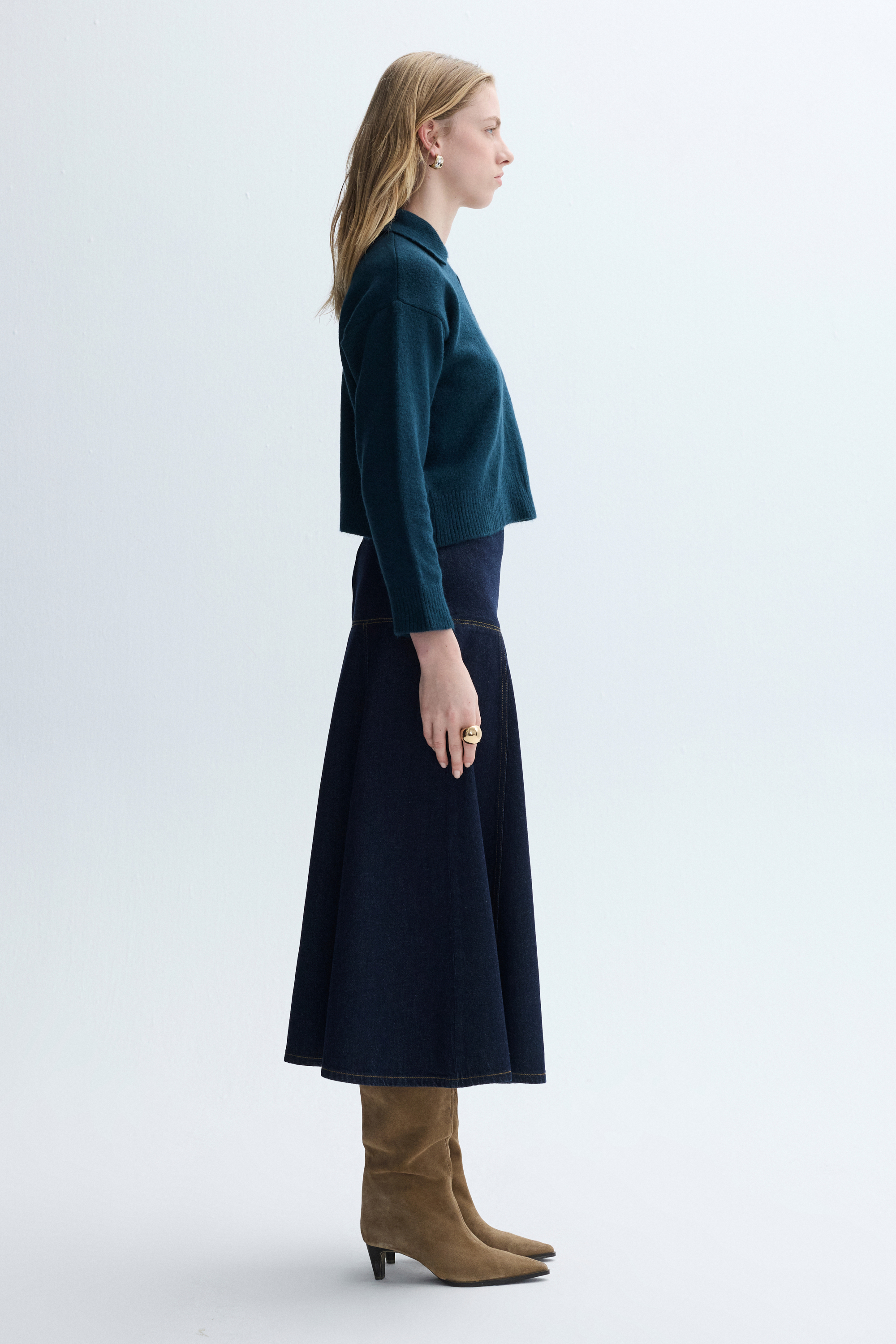 DÜĞMELİ POLO YAKA KAZAK