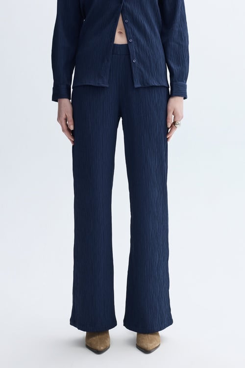 WIDE LEG BELİ LASTİKLİ PANTOLON