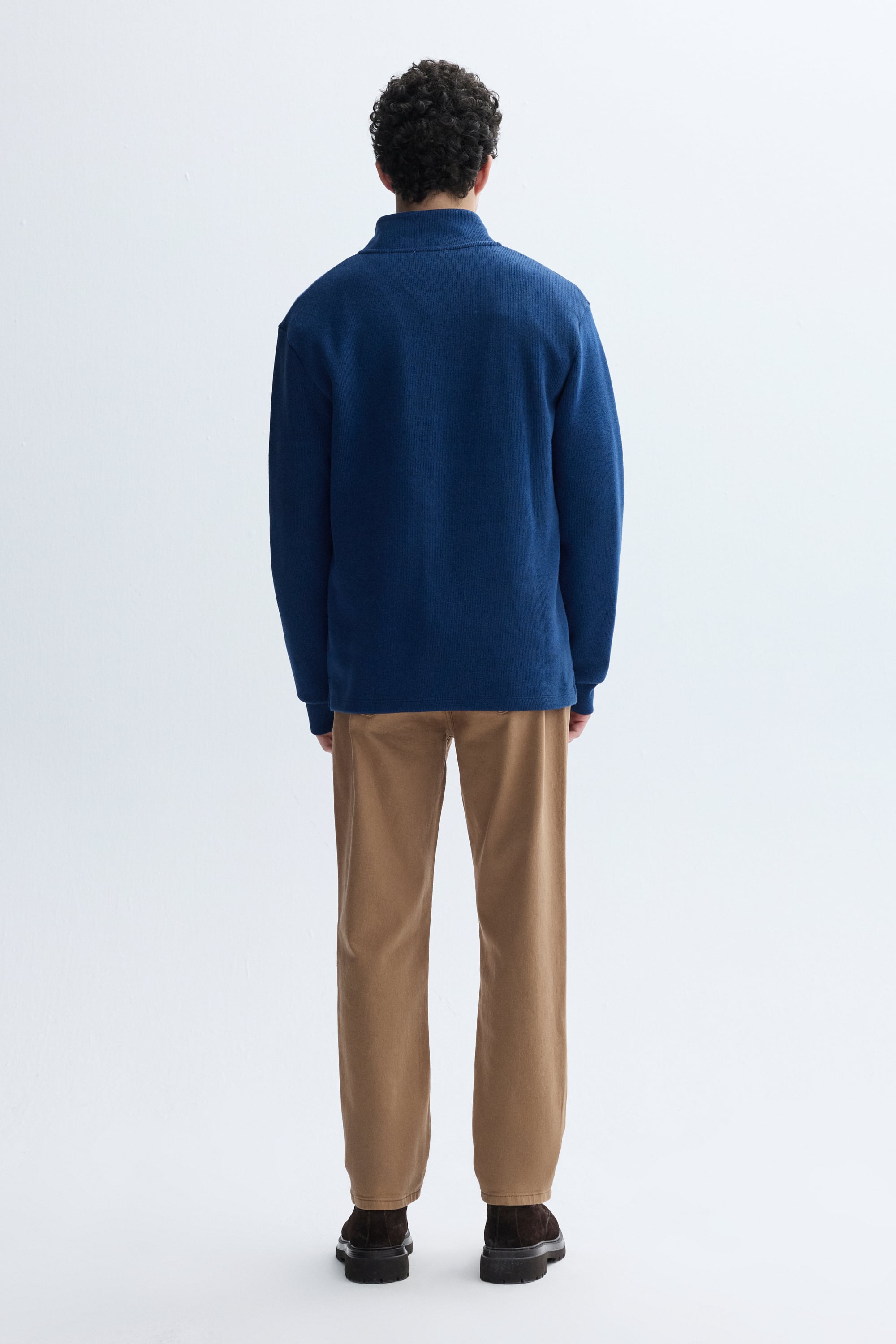 MELANJLI DİK YAKA COMFORT FIT SWEATSHIRT