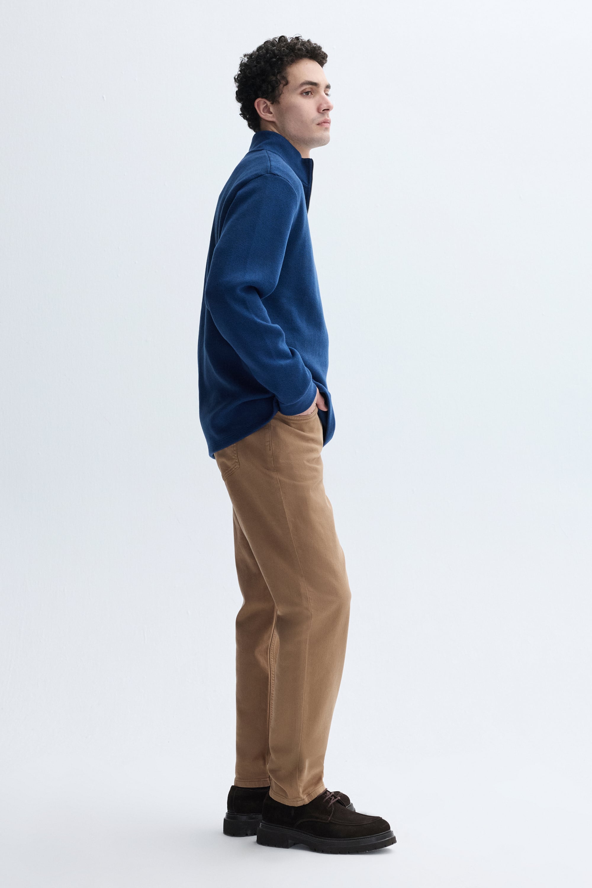 MELANJLI DİK YAKA COMFORT FIT SWEATSHIRT