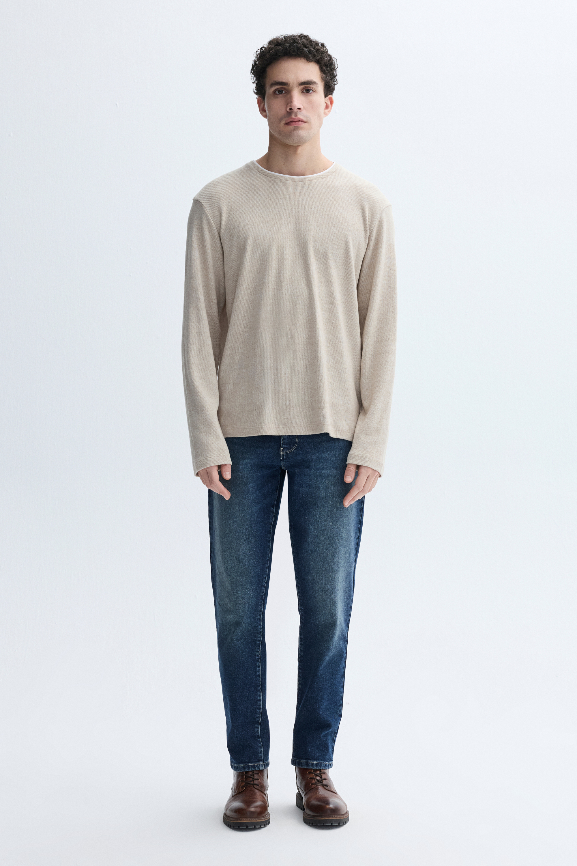 BİSİKLET YAKA SWEATSHIRT