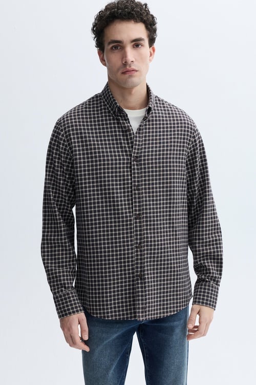 REGULAR FIT EKOSELİ UZUN KOLLU GÖMLEK