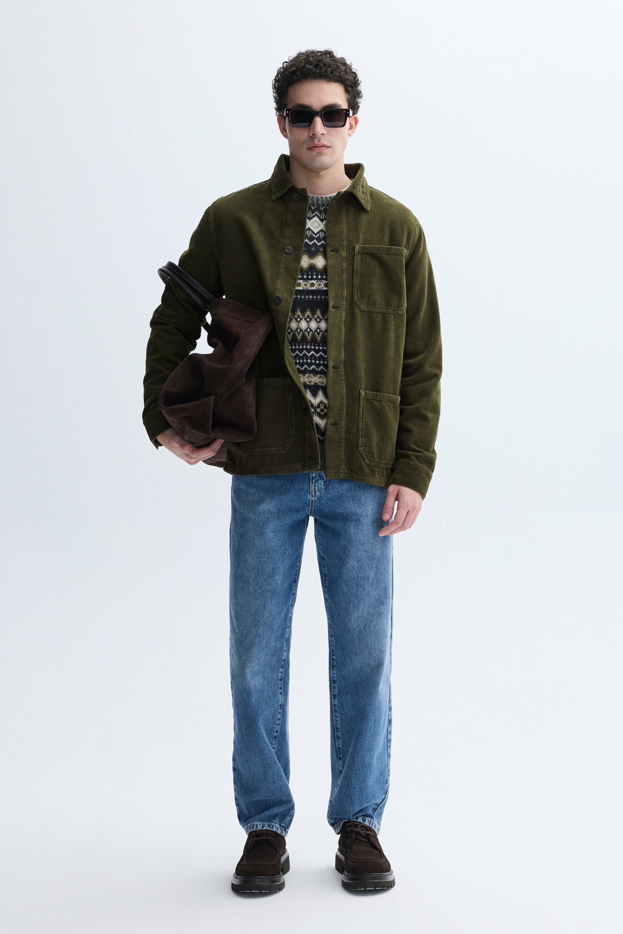 ÇOK CEPLİ KADİFE DOKULU CEKET