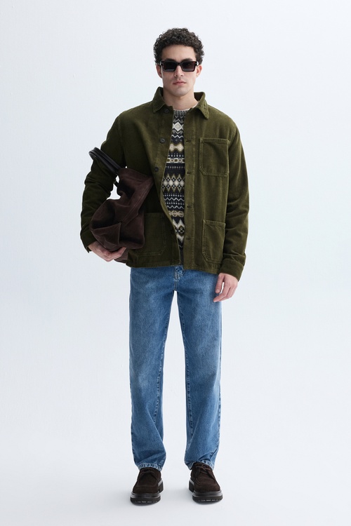  ÇOK CEPLİ KADİFE DOKULU CEKET