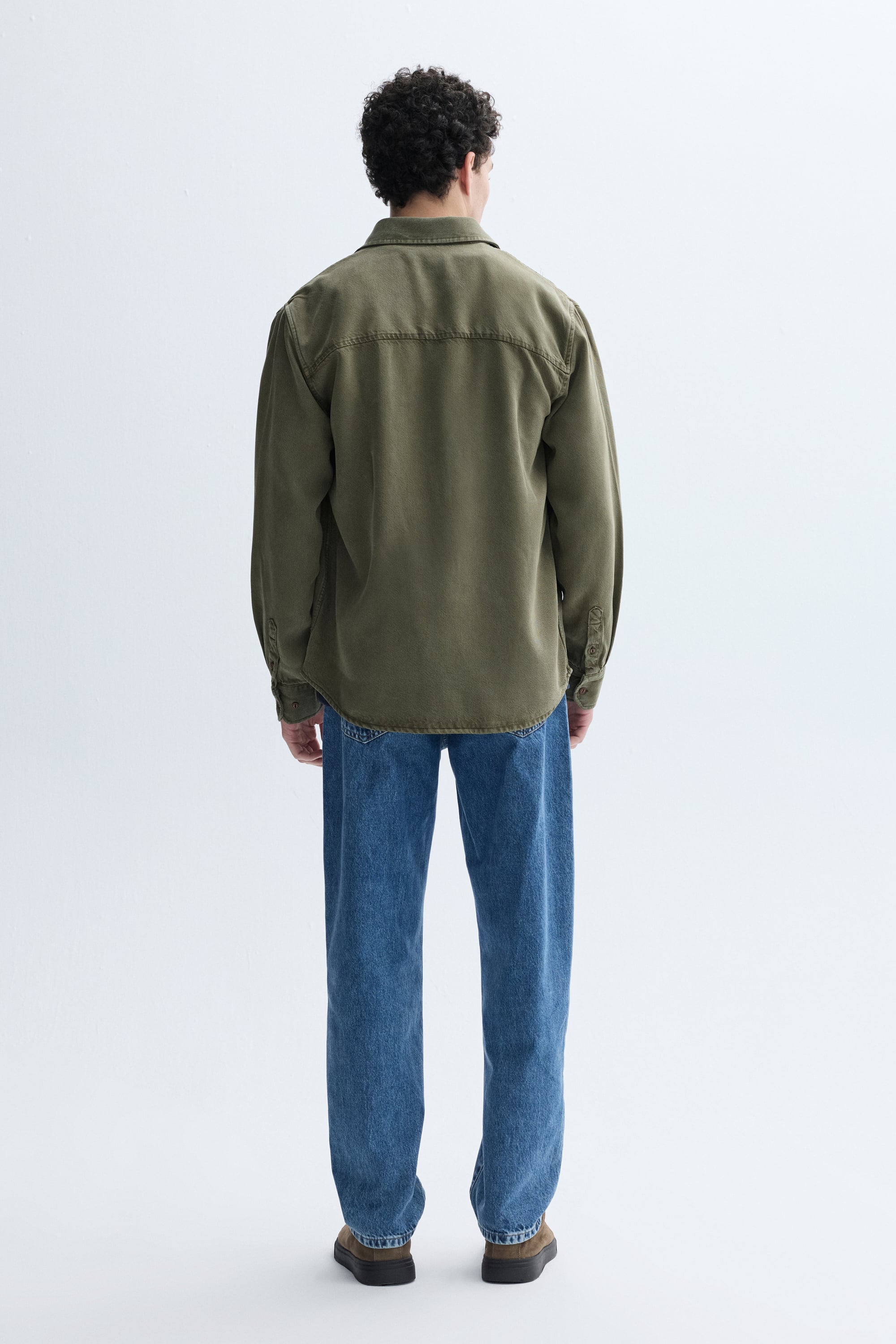 REGULAR FIT UZUN KOLLU LİYOSEL GÖMLEK