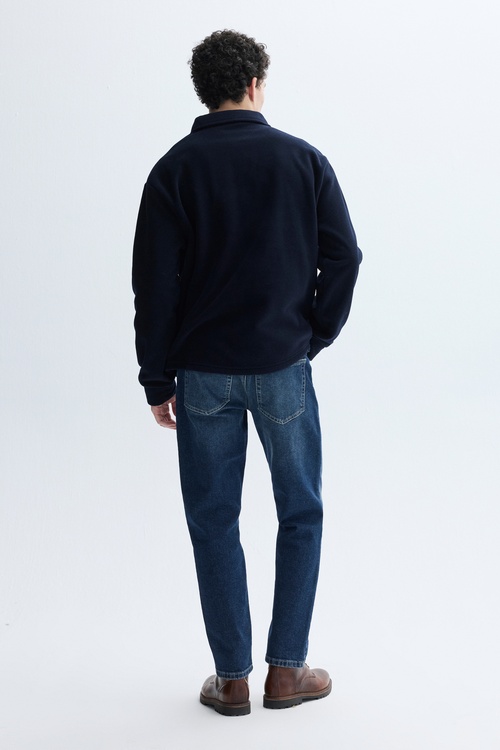 NAKIŞLI POLO YAKA SWEATSHIRT