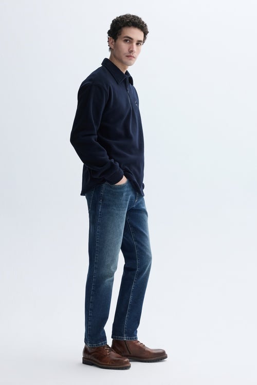 NAKIŞLI POLO YAKA SWEATSHIRT