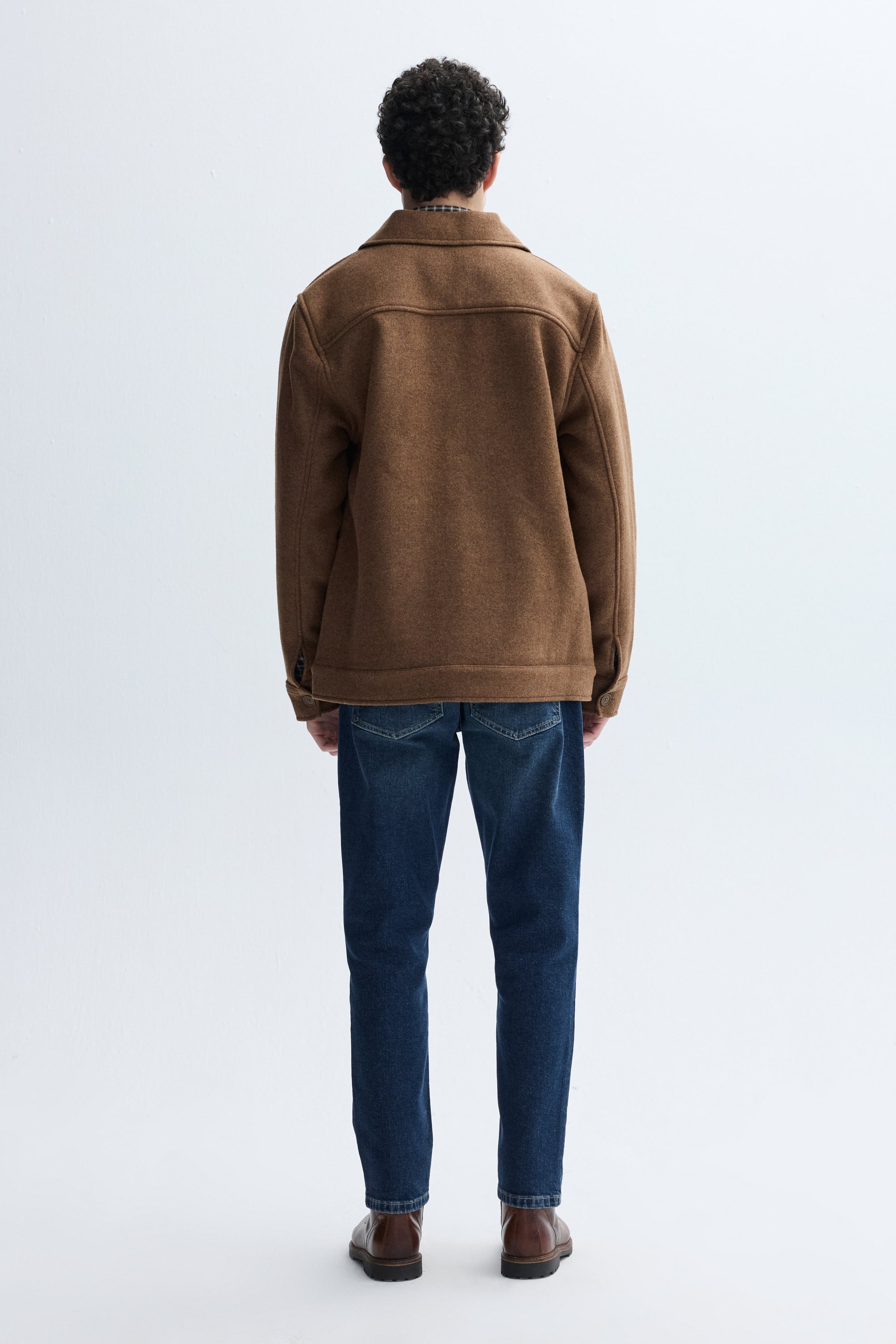 REGULAR FIT YÜN KARIŞIMLI CASUAL CEKET