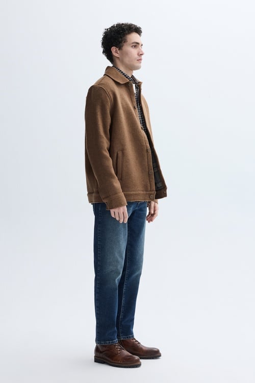 REGULAR FIT YÜN KARIŞIMLI CASUAL CEKET