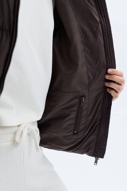 KAPİTONELİ KAPÜŞONLU PUFFER MONT