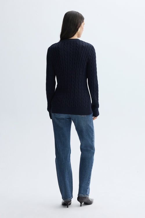 SAÇ ÖRGÜLÜ BİSİKLET YAKA HIRKA