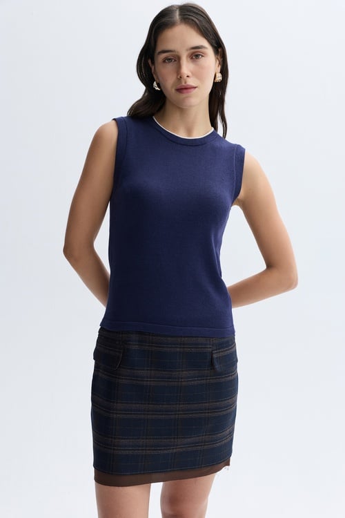  MODAL KARIŞIMLI BİSİKLET YAKA SÜVETER