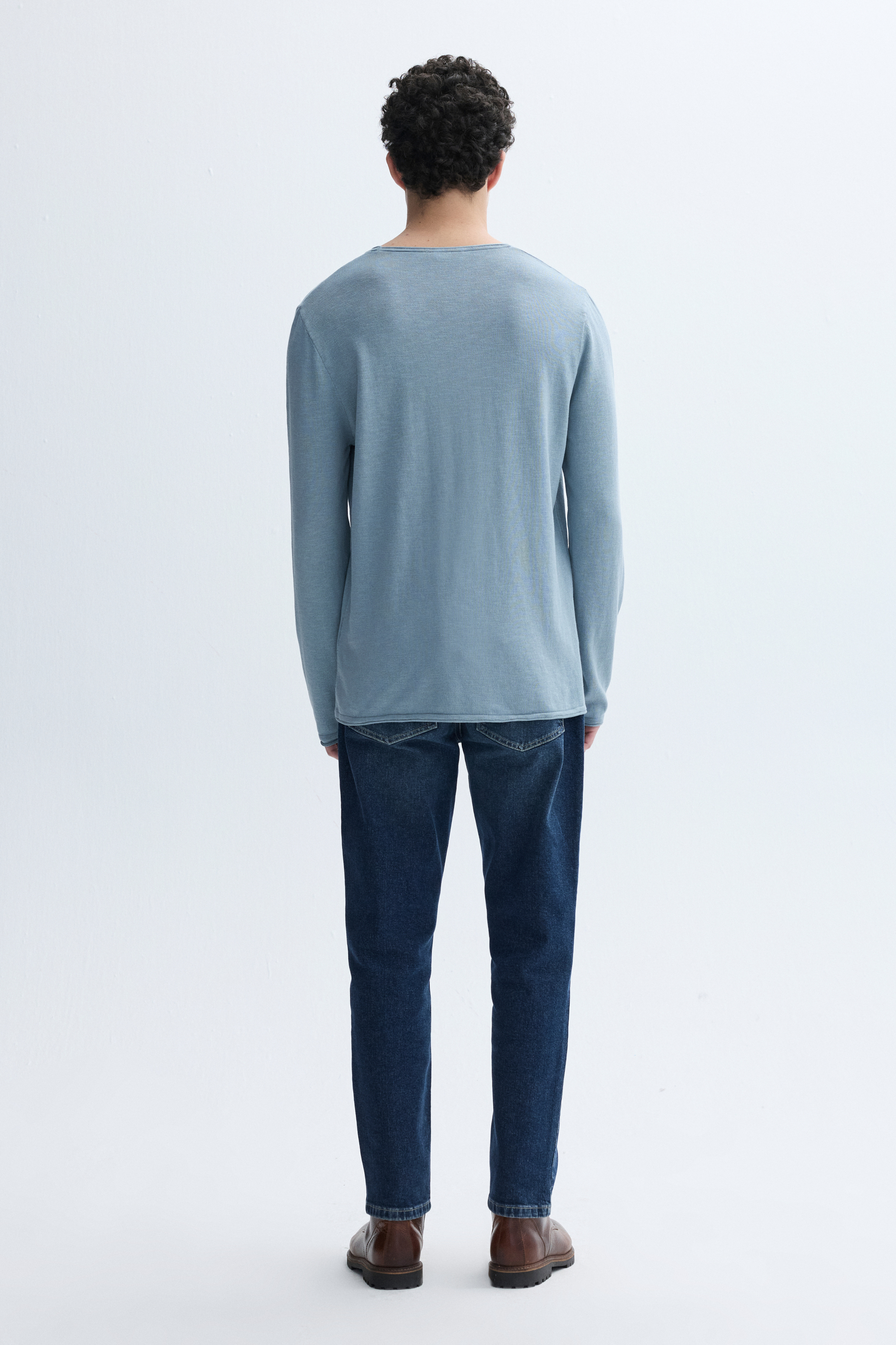 FLAMLI BİSİKLET YAKA TRİKO KAZAK