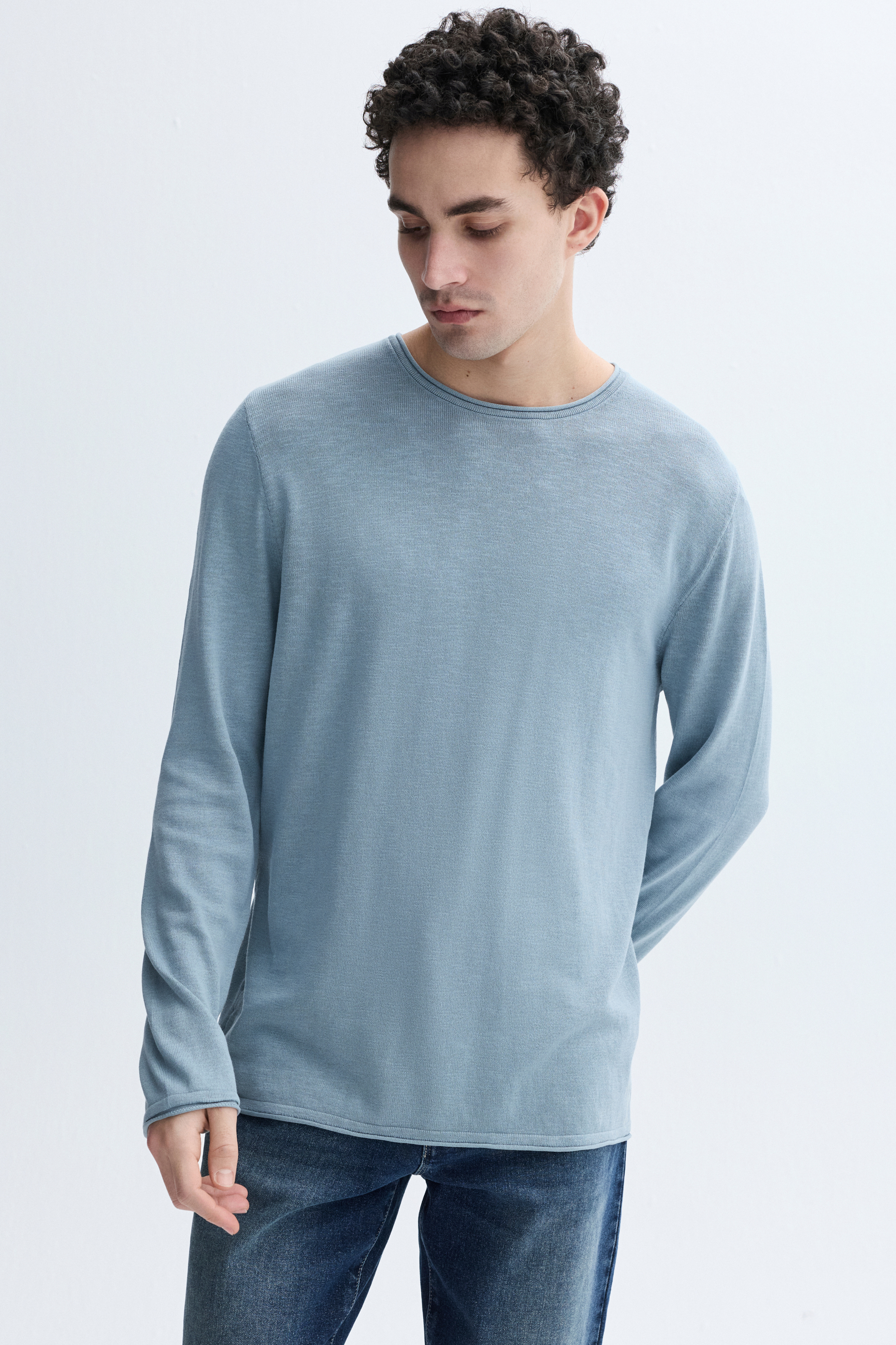 FLAMLI BİSİKLET YAKA TRİKO KAZAK