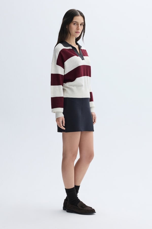 NERVÜR DİKİŞLİ MİNİ ETEK