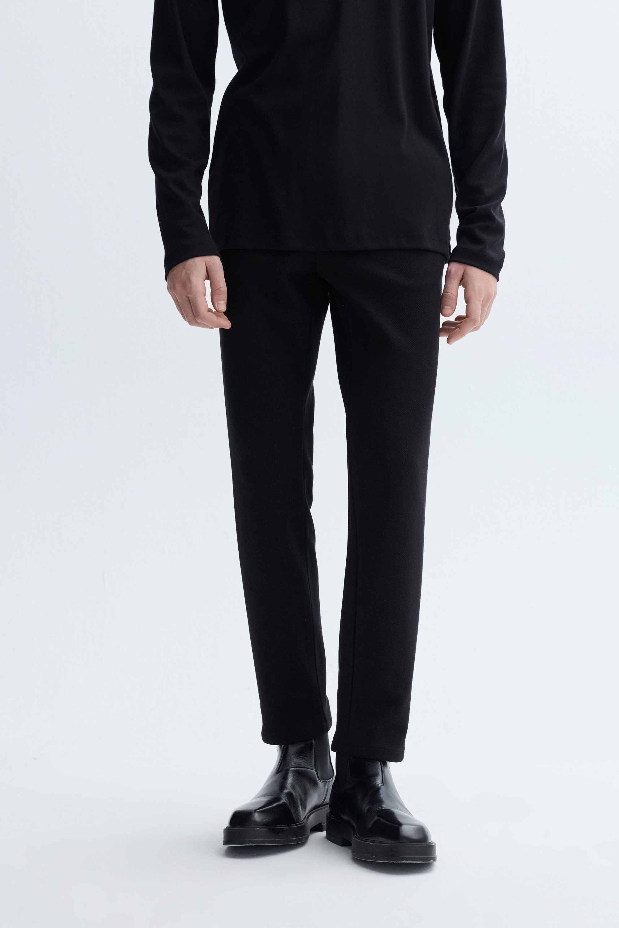 STRAIGHT FIT BELİ LASTİKLİ PANTOLON