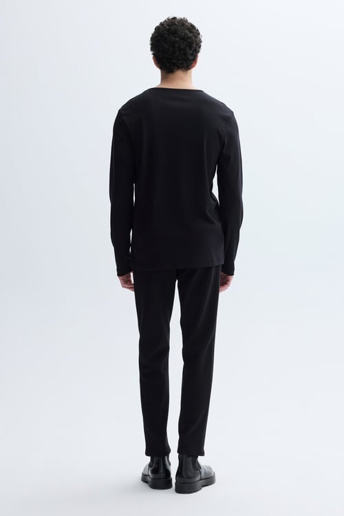 BİSİKLET YAKA UZUN KOLLU T-SHIRT