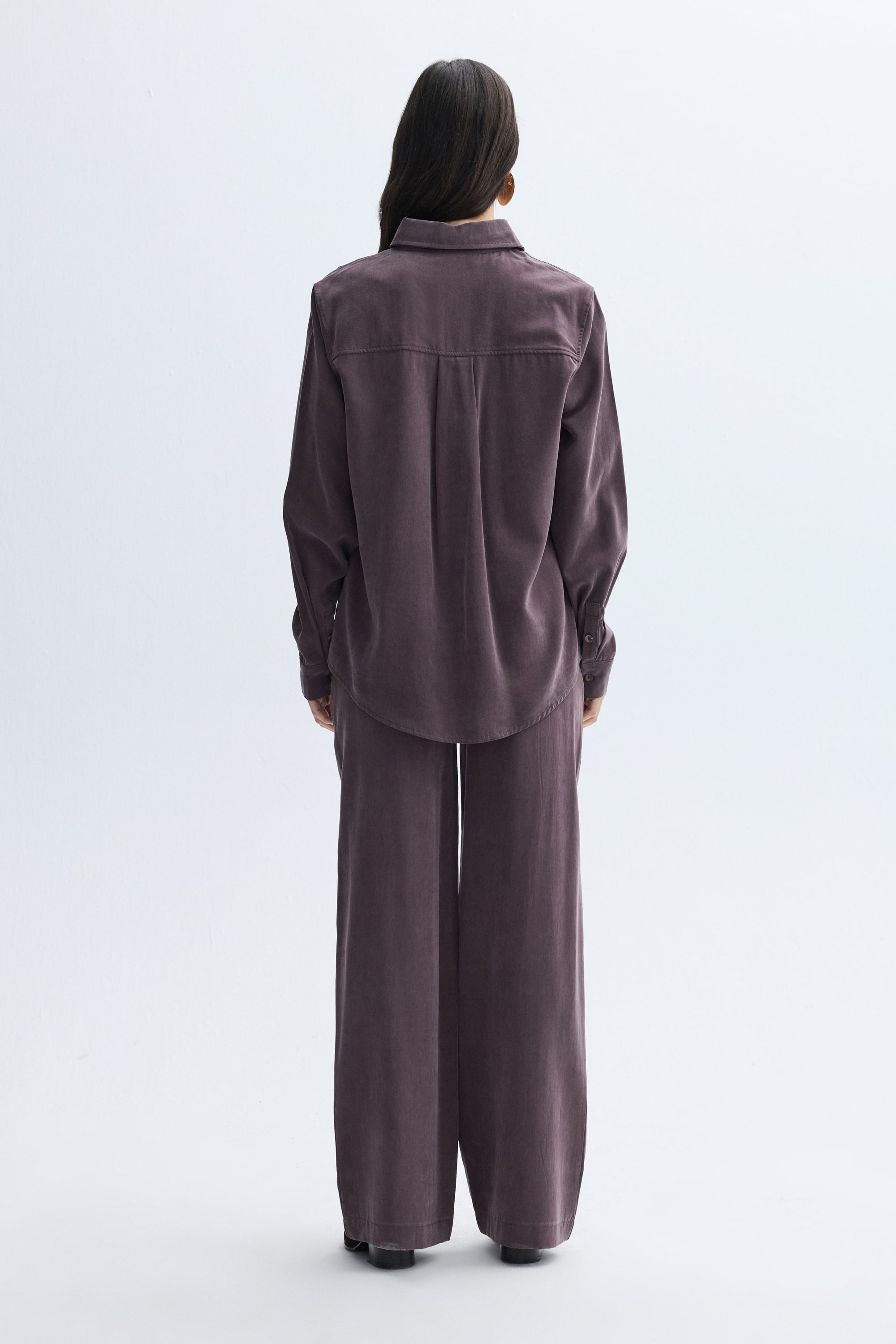 MODAL KARIŞIMLI REGULAR FIT UZUN KOLLU GÖMLEK