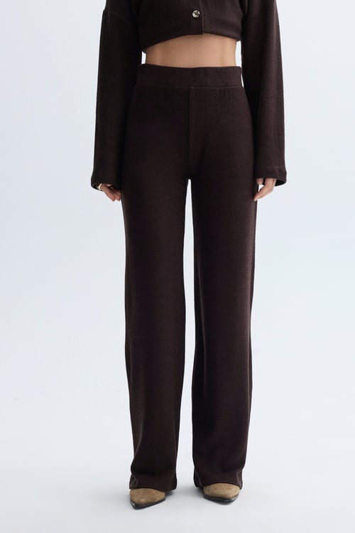 WIDE LEG BELİ LASTİKLİ PANTOLON