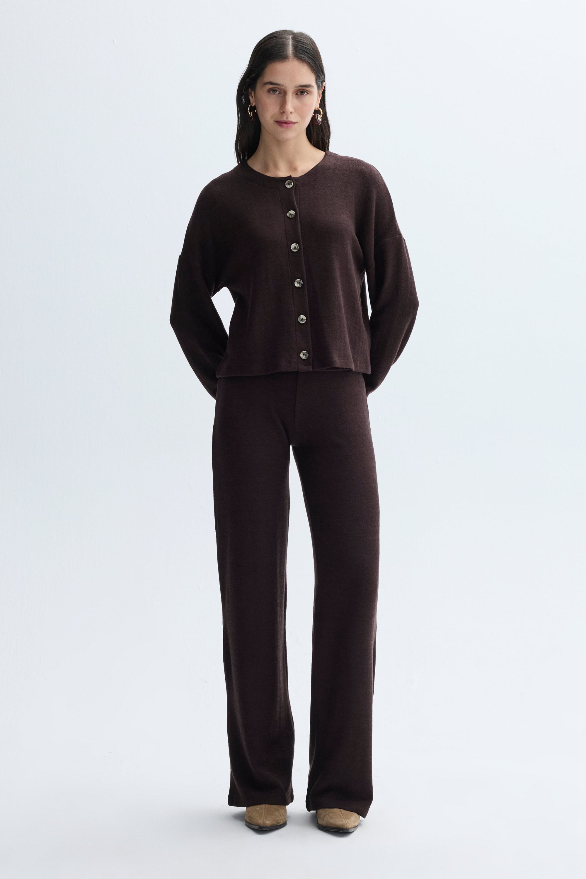 WIDE LEG BELİ LASTİKLİ PANTOLON