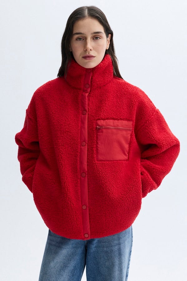 OVERSIZE PELÜŞ BOMBER CEKET