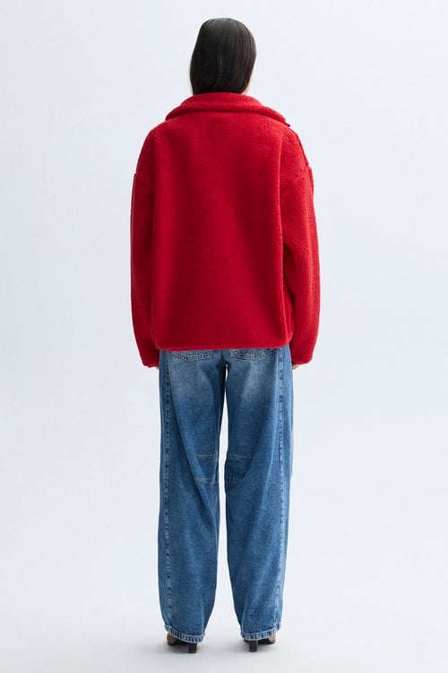 OVERSIZE PELÜŞ BOMBER CEKET