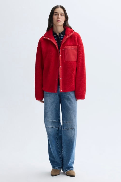 OVERSIZE PELÜŞ BOMBER CEKET