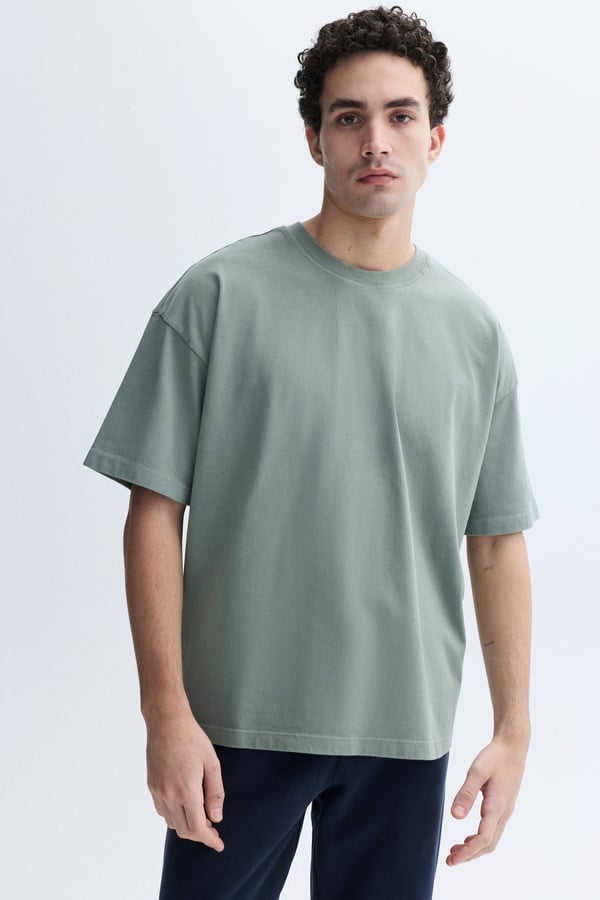 BİSİKLET YAKA OVERSIZE T-SHIRT