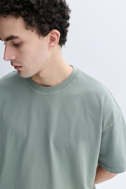 BİSİKLET YAKA OVERSIZE T-SHIRT