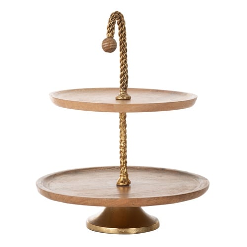 WOODEN DEKORATİF KEK STANDI 40 CM