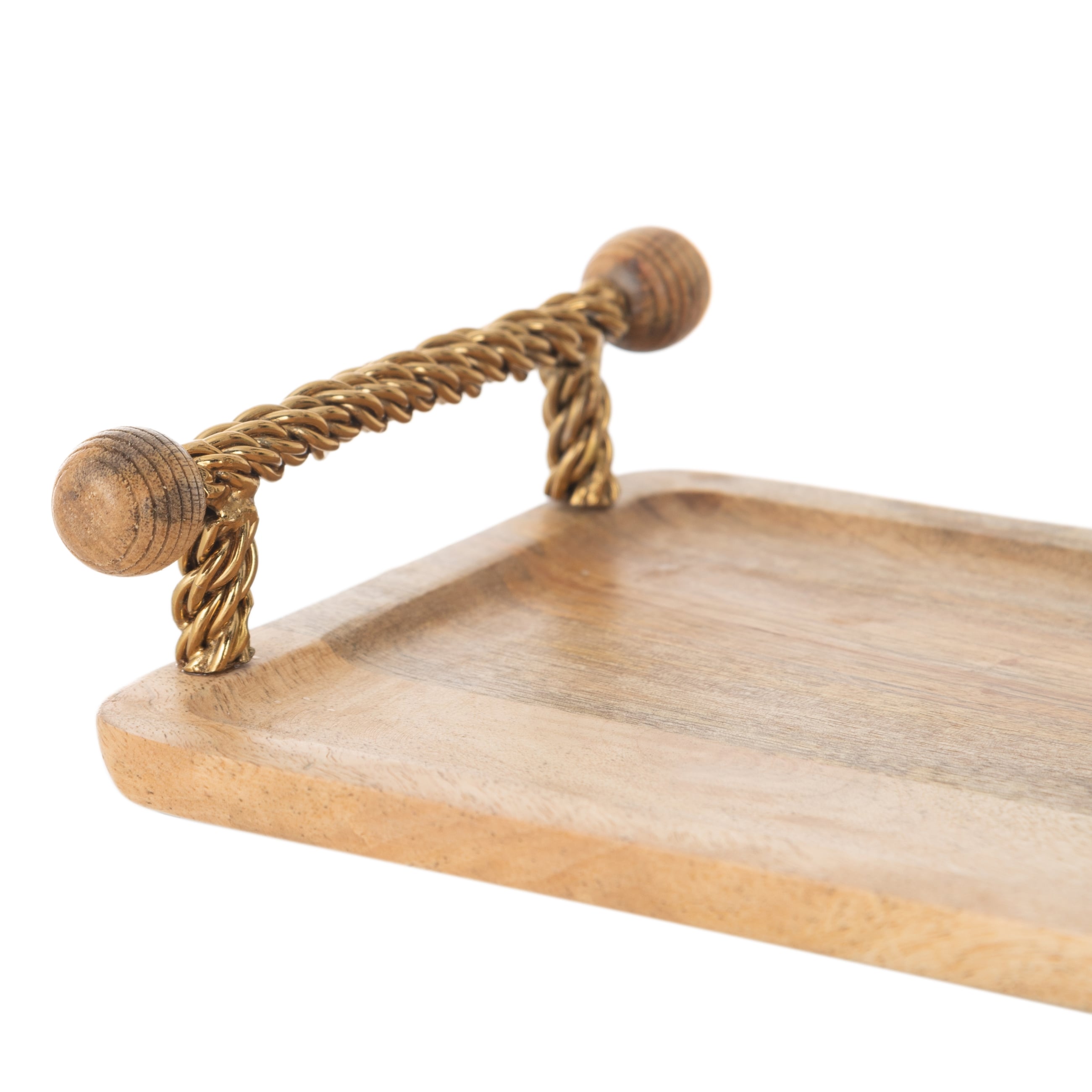 WOODEN DEKORATİF TEPSİ 35X20 CM