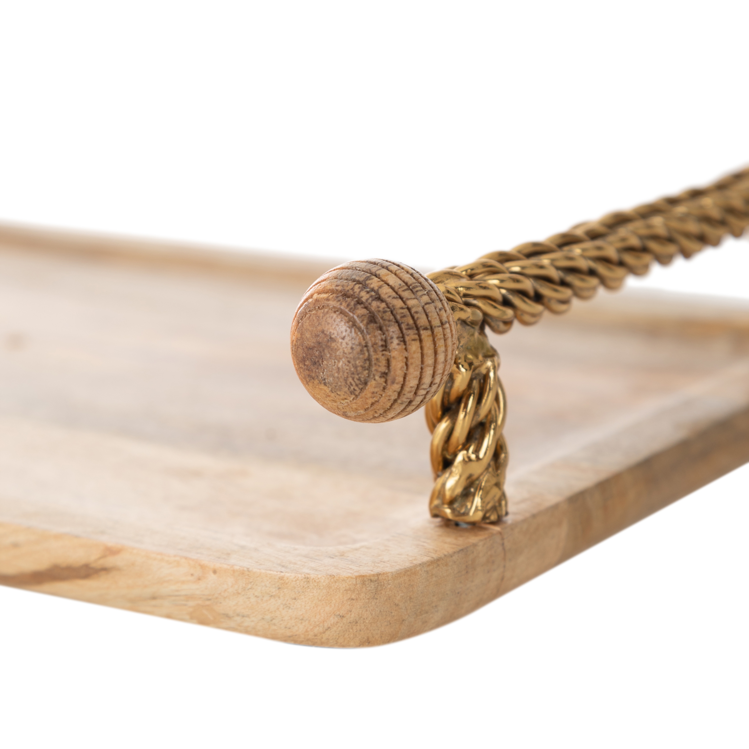 WOODEN DEKORATİF TEPSİ 35X20 CM