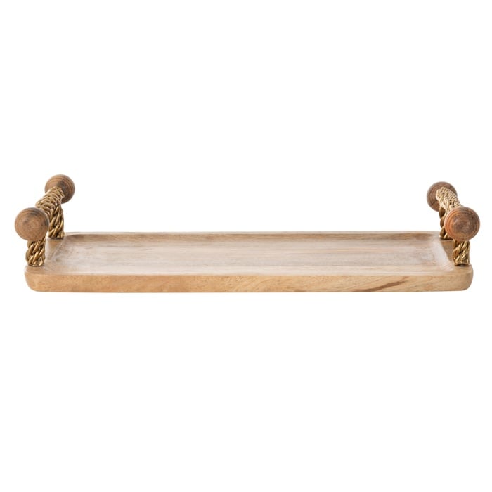 WOODEN DEKORATİF TEPSİ 35X20 CM