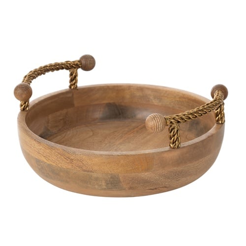 WOODEN DEKORATİF KASE 30 CM