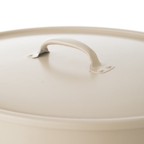  METAL ÇAMAŞIR SEPETİ MAT BEJ 43X34X55