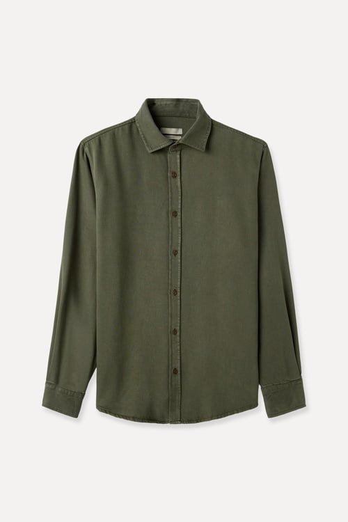  REGULAR FIT UZUN KOLLU LİYOSEL GÖMLEK