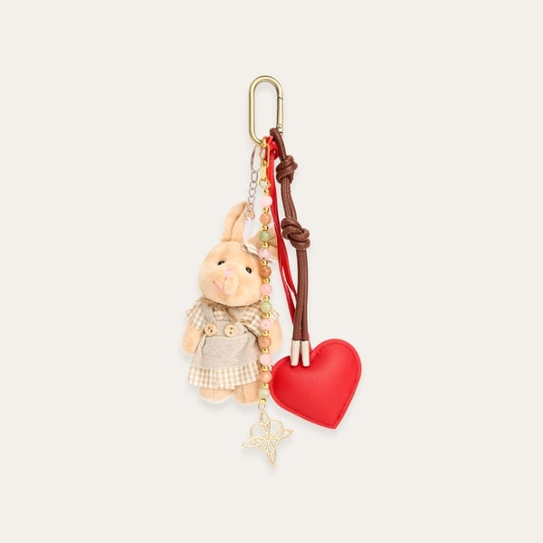 Mudo Kadın Kırmızı Ipli Charm Anahtarlık
