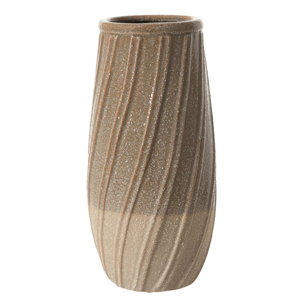 Mudo Home Marron Seramik Vazo 16X32Cm Renksiz