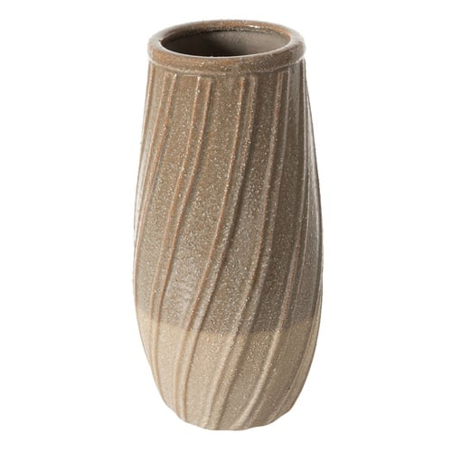 MARRON SERAMİK VAZO 16X32CM