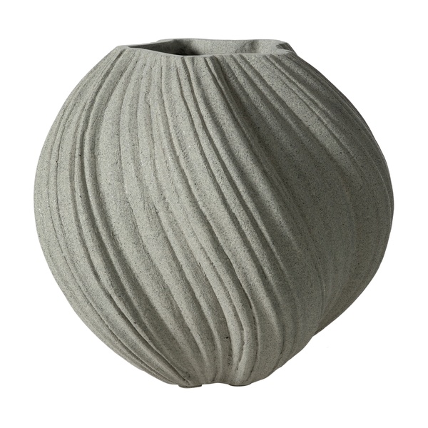 Mudo Home  Spiral Vazo Bej 34X32Cm