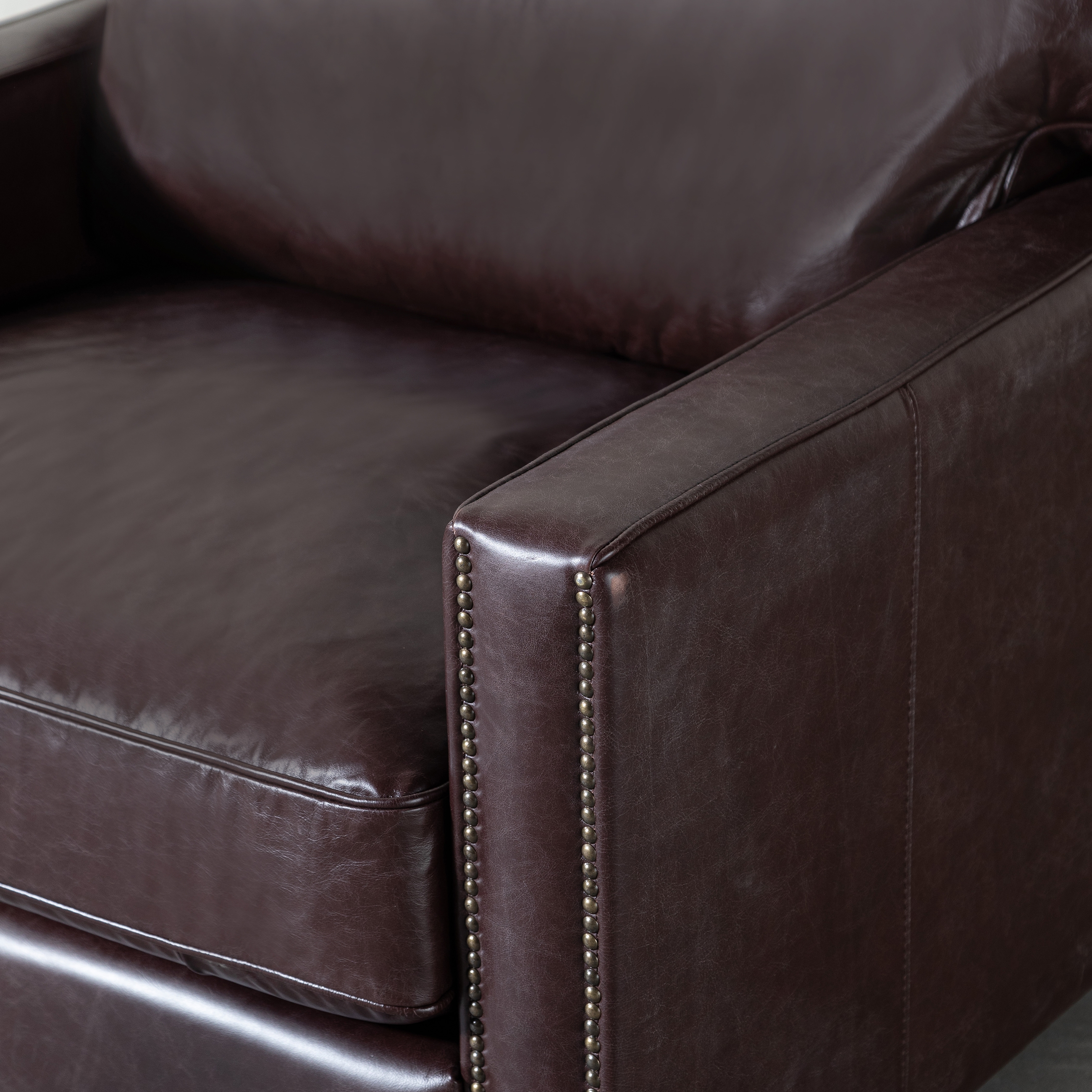 WILLIAM TEKLİ DERİ KOLTUK BIKER TAN