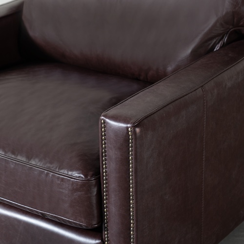  WILLIAM TEKLİ DERİ KOLTUK BIKER TAN